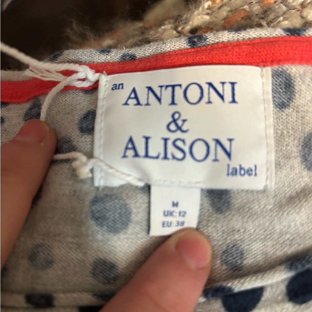 ANTONI & ALISON London Polka Dot Cardigan - Picture 2 of 5